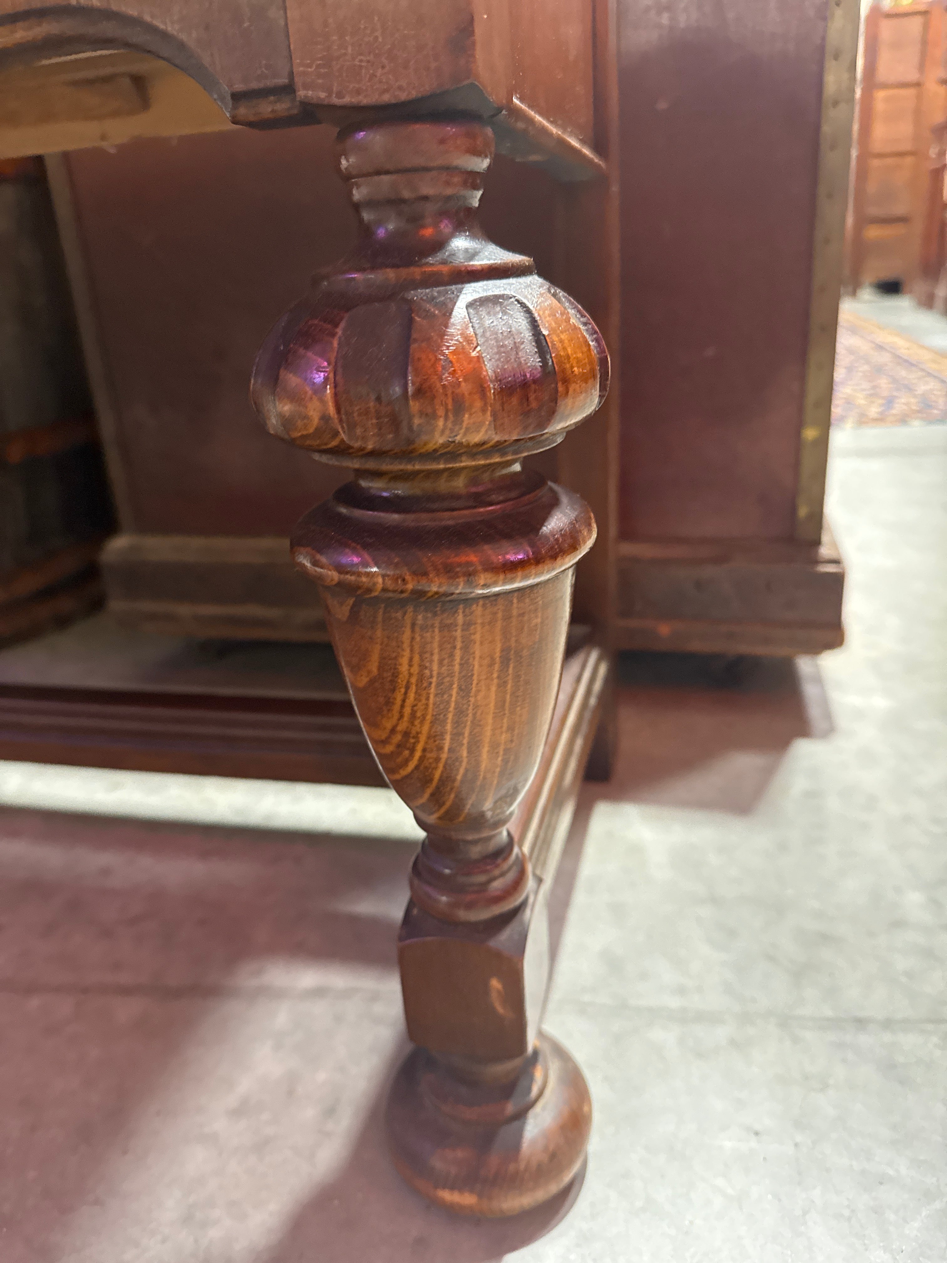 Antique Jacobean Style China Curio Cabinet