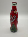 2002 Christmas Edition “For Santa” Red Wrap Coca-Cola Bottle 8 oz
