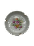 Vintage “Made in Japan” White Porcelain Floral Ashtray