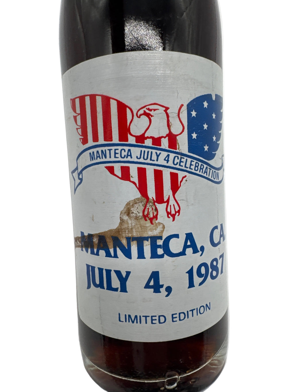 1987 3rd Annual Manteca California Coca-Cola Bottle 10 oz #4321/8000