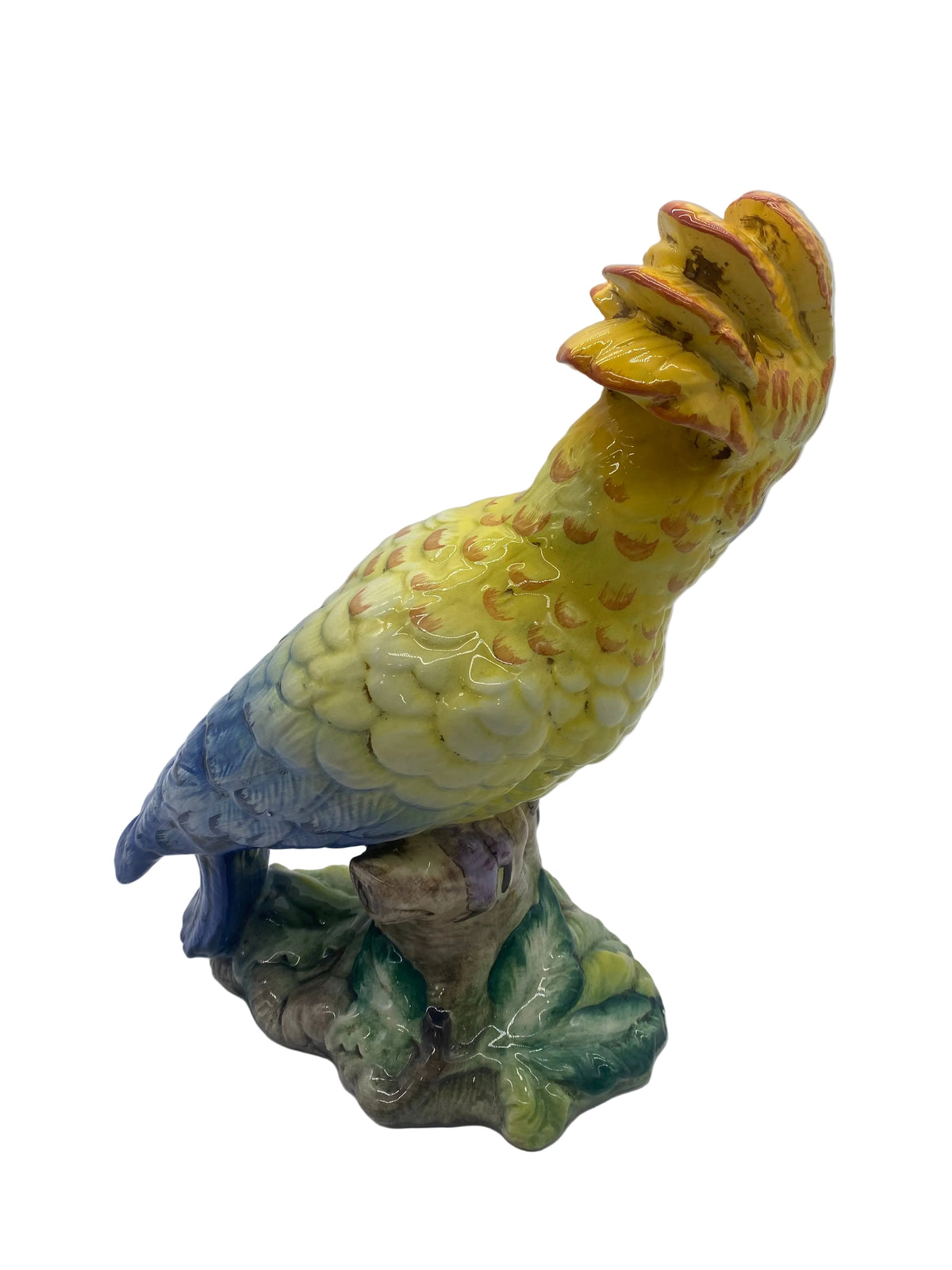 Cockatoo Figurine Handmade Italy Large Colorful