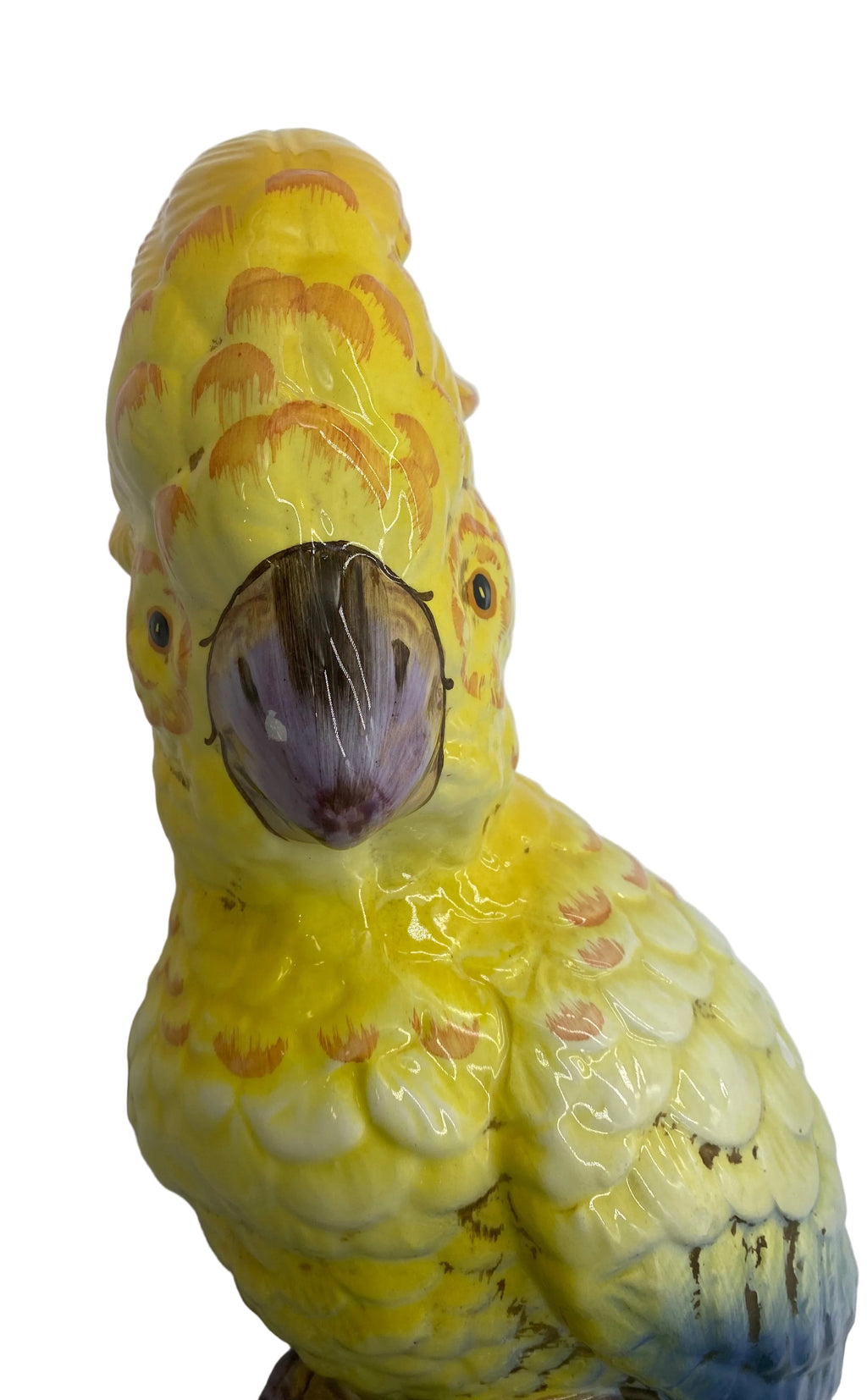 Cockatoo Figurine Handmade Italy Large Colorful