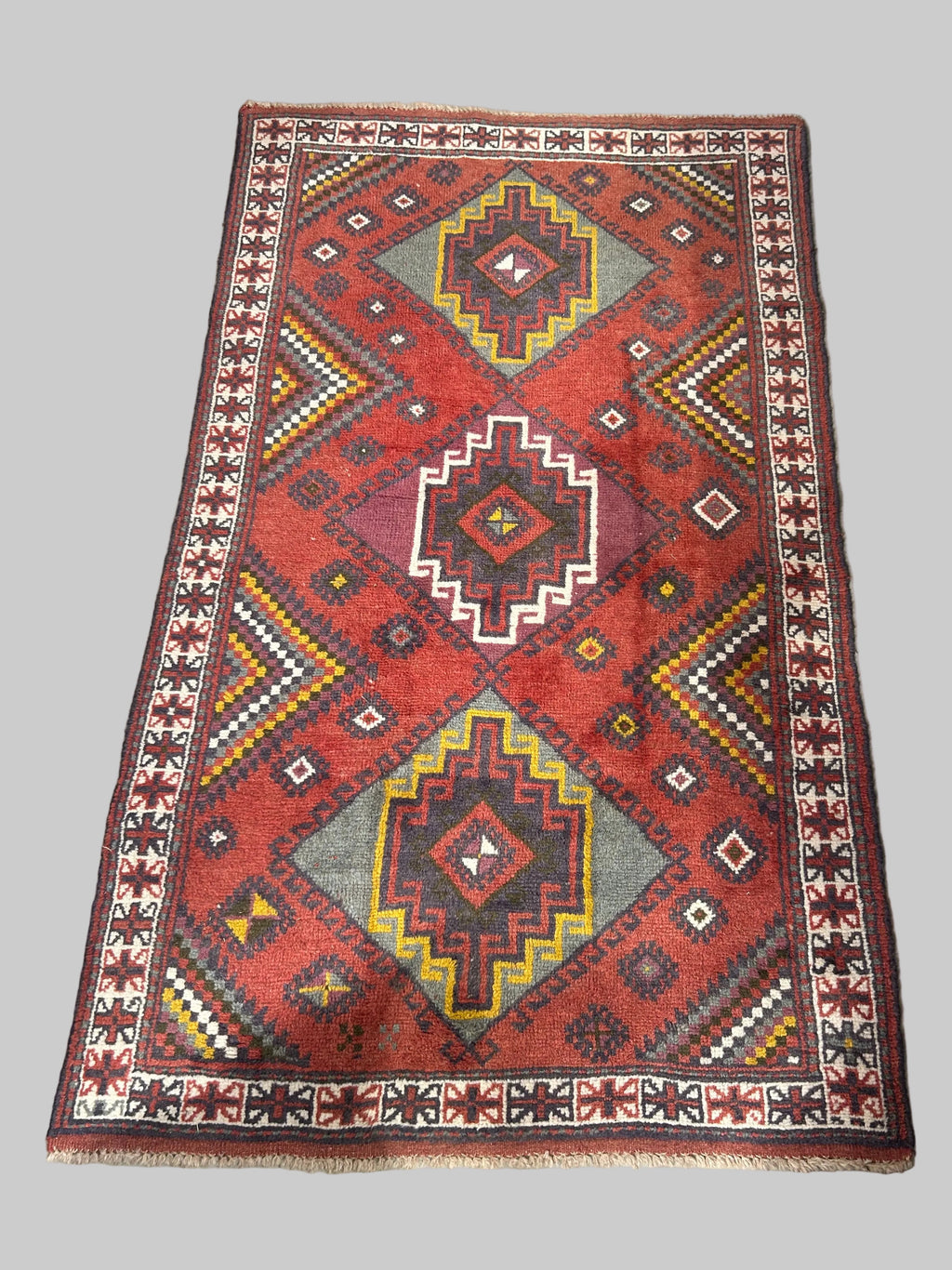 Vintage Kilim Qashqai Persian Area Rug