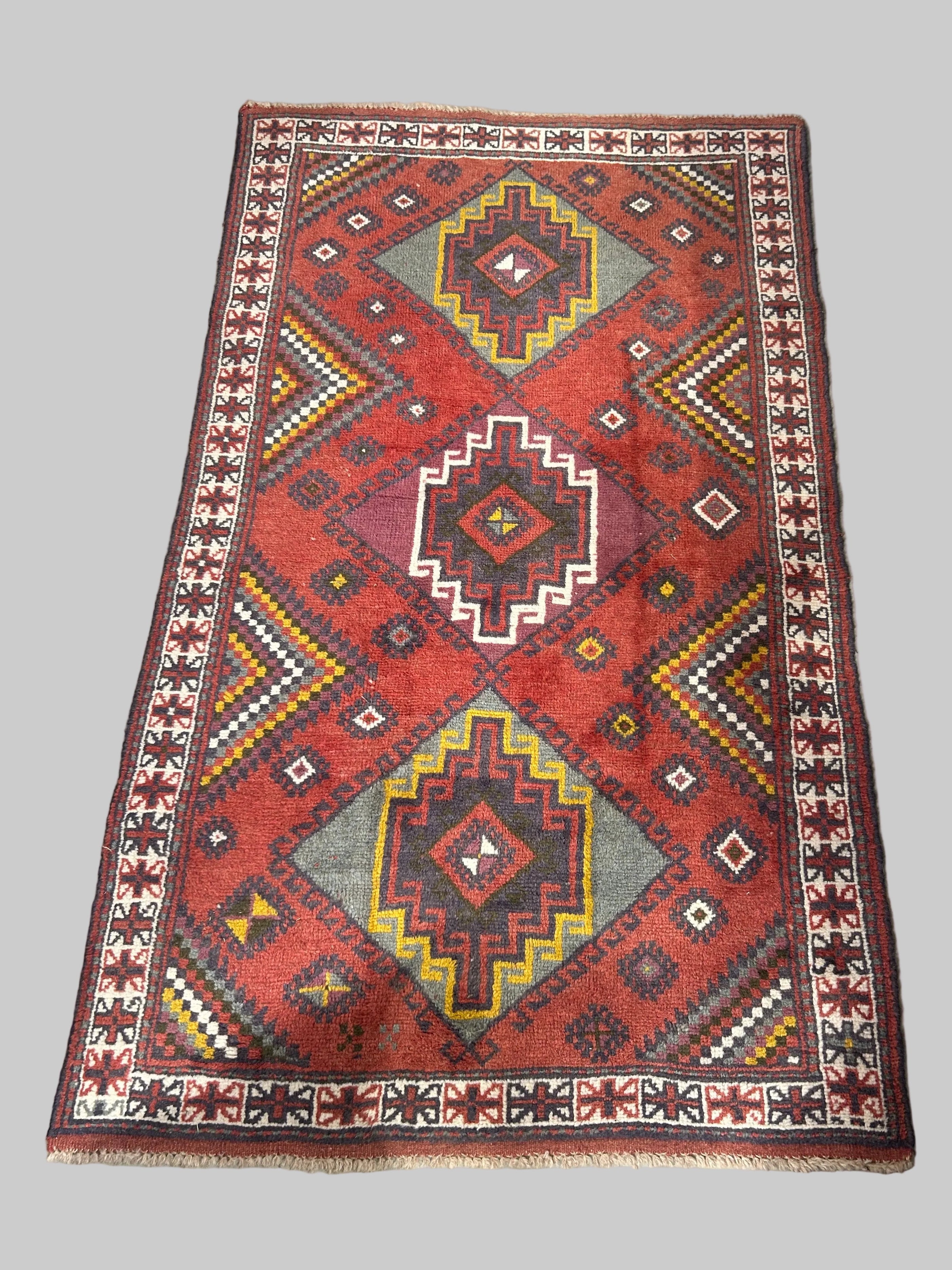Vintage Kilim Qashqai Persian Area Rug