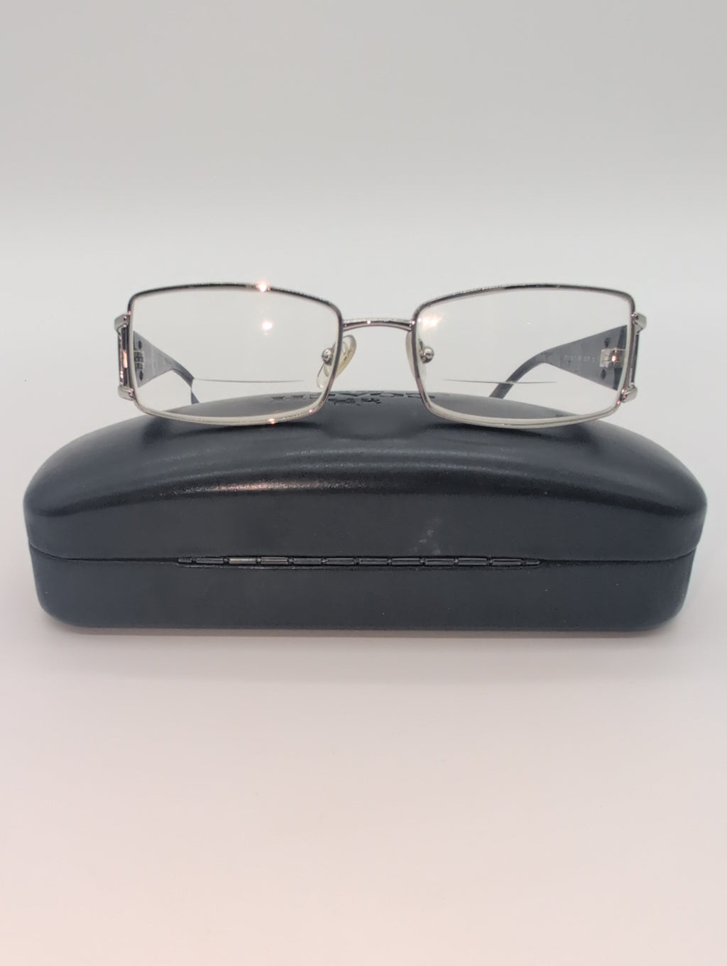 Vintage Versace, Model VE1163M, Silver Metal Frames Featuring Black Temple Arm with Iconic Silver Medusa Logo. Bifocal lenses with Unknown Prescription.