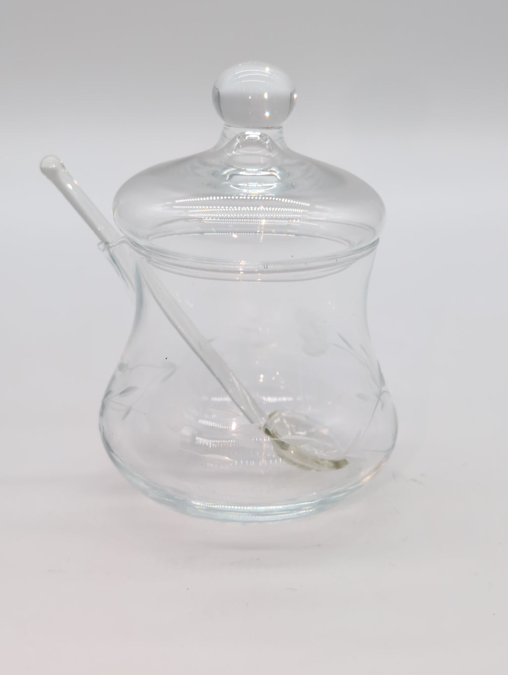 2.5" Vintage Princess House Jam/Jelly Jar with Spoon and Lid