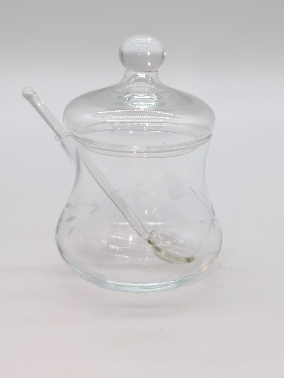 2.5" Vintage Princess House Jam/Jelly Jar with Spoon and Lid