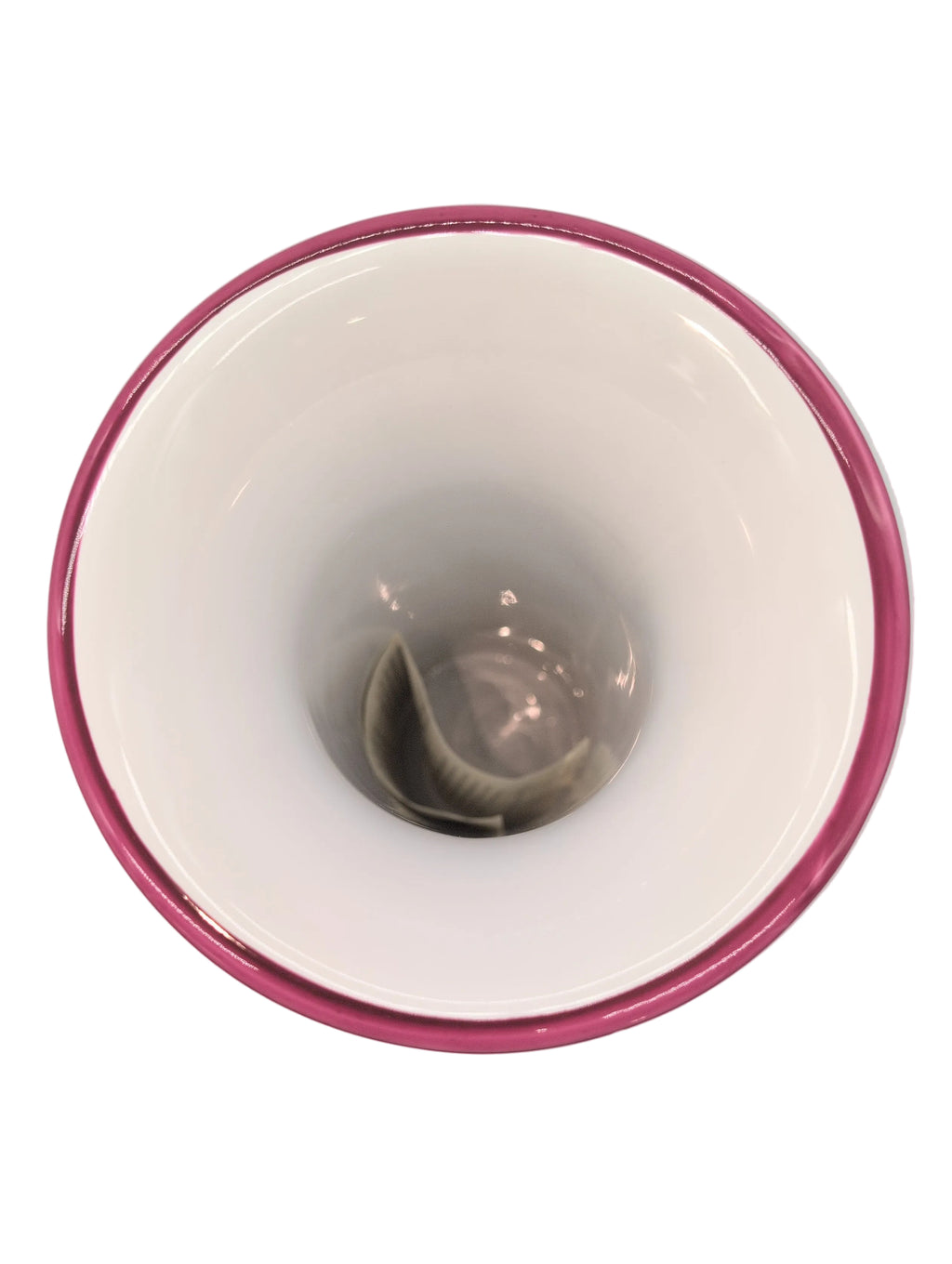 11"H Vintage Metropolitan Museum of Art Trumpet Shaped Vase with Tulip Design Made in Portugal