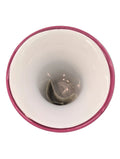 11"H Vintage Metropolitan Museum of Art Trumpet Shaped Vase with Tulip Design Made in Portugal