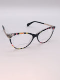 Christian Lacroix Cat Eye Reading Glasses in "Babylon Night Red" with Case