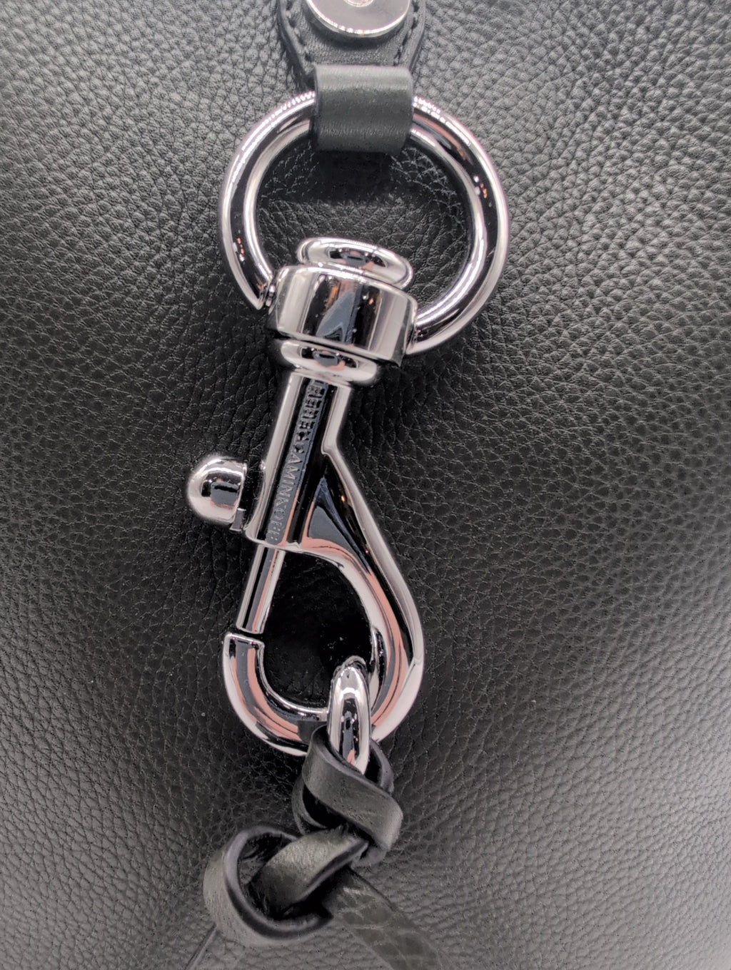 Rebecca Minkoff "Megan" Leather Crossbody Feed Bag in Olive Green with Silver Toned Hardware