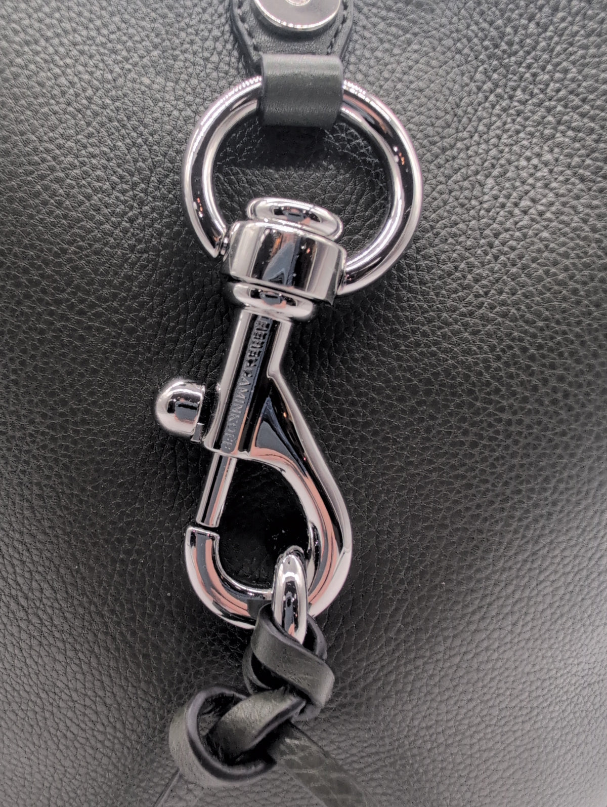 Rebecca Minkoff "Megan" Leather Crossbody Feed Bag in Olive Green with Silver Toned Hardware