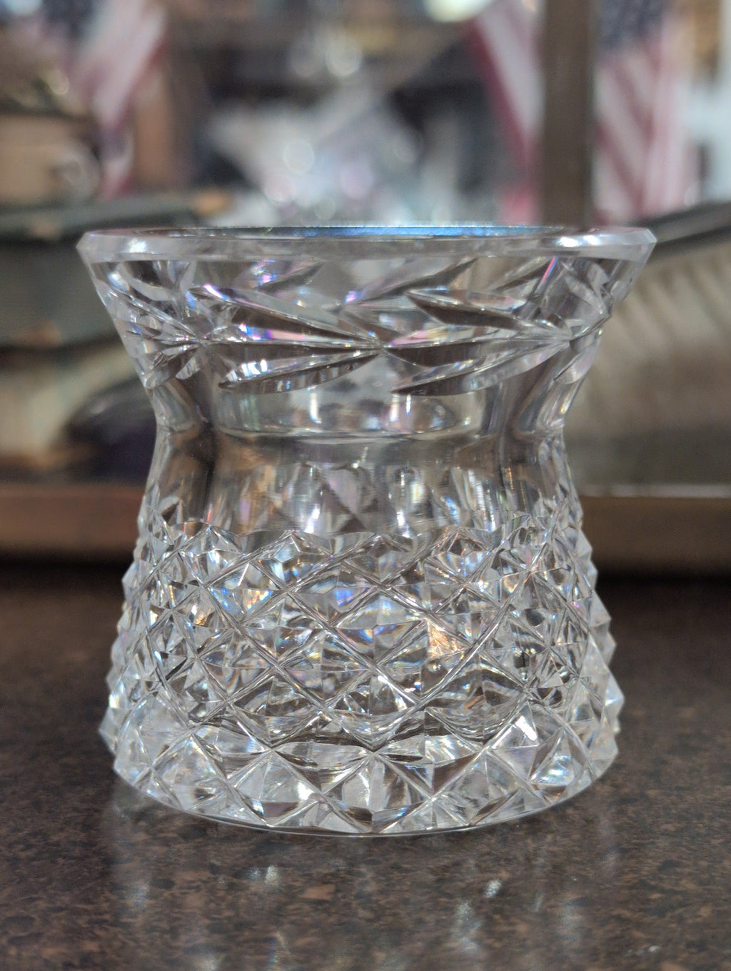 Vintage 2.5" Waterford "Glandore" Pattern Toothpick Holder