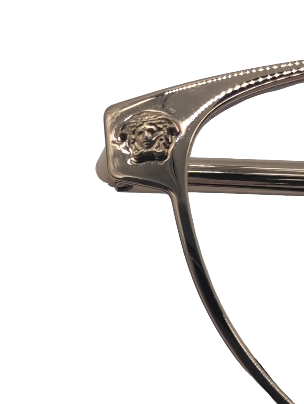 Versace Rose Gold Cat Eye Reading Glasses, Model VE1277, with Case. Bifocal Lenses of Unknown Prescription