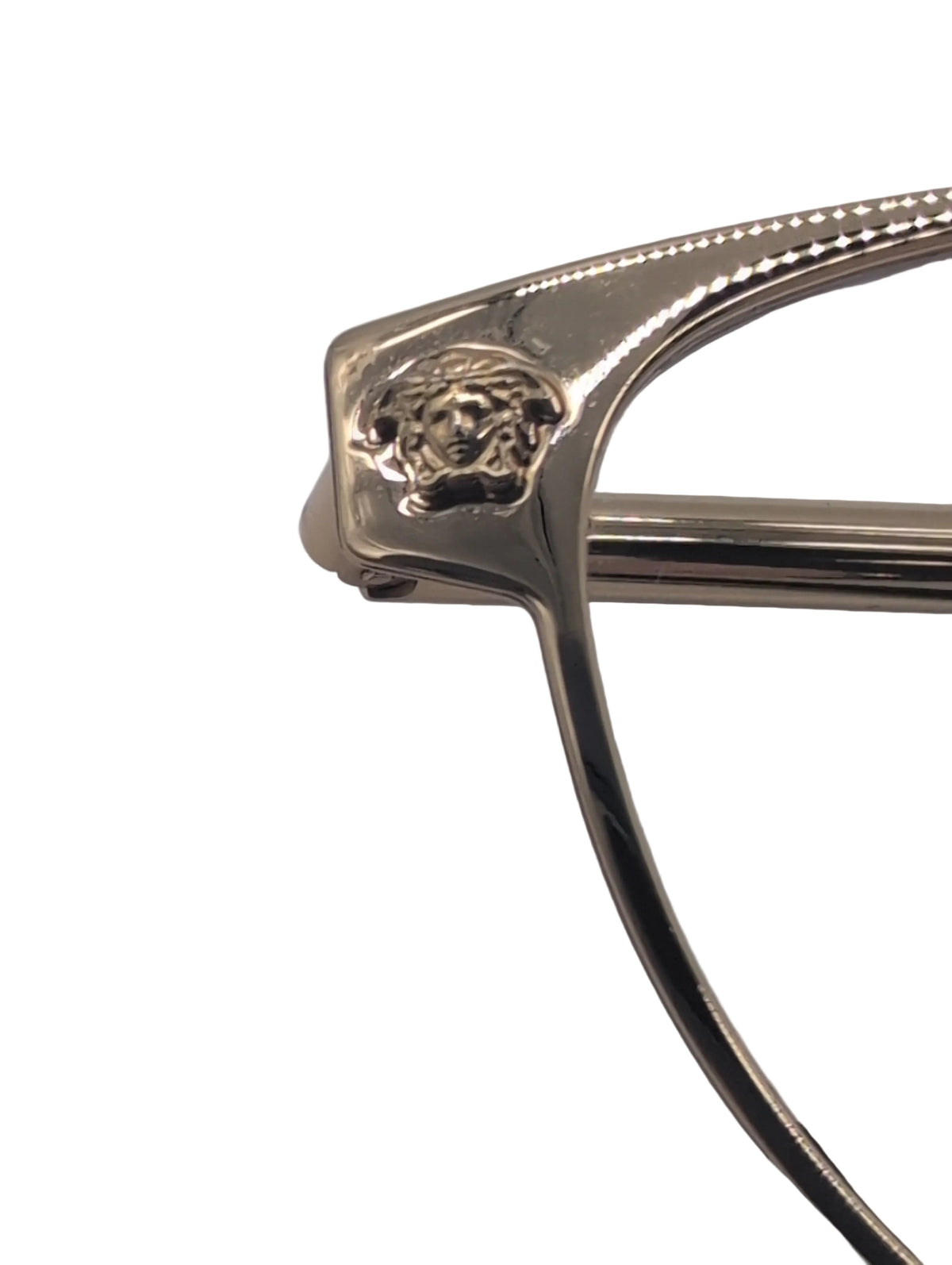 Versace Rose Gold Cat Eye Reading Glasses, Model VE1277, with Case. Bifocal Lenses of Unknown Prescription