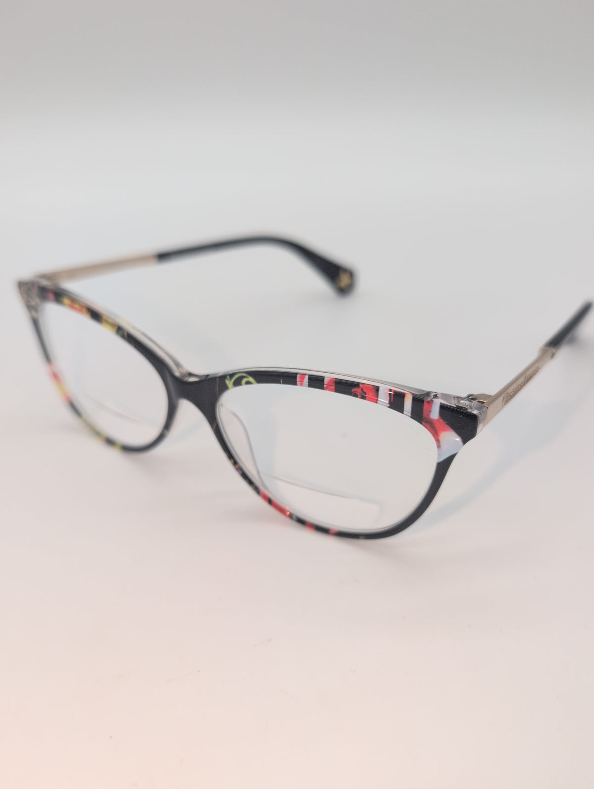 Christian Lacroix Cat Eye Reading Glasses in "Babylon Night Red" with Case