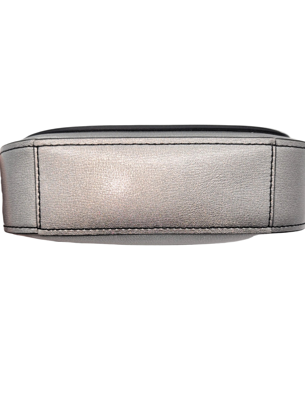 Marc Jacobs Mini Rider Crossbody Bag in Metallic Silver Finish
