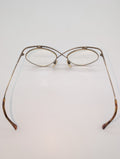 Vintage Casanova Style Glasses with Gold and Tortoise Shell Frames. Bifocal Lenses with Unknown Prescription.