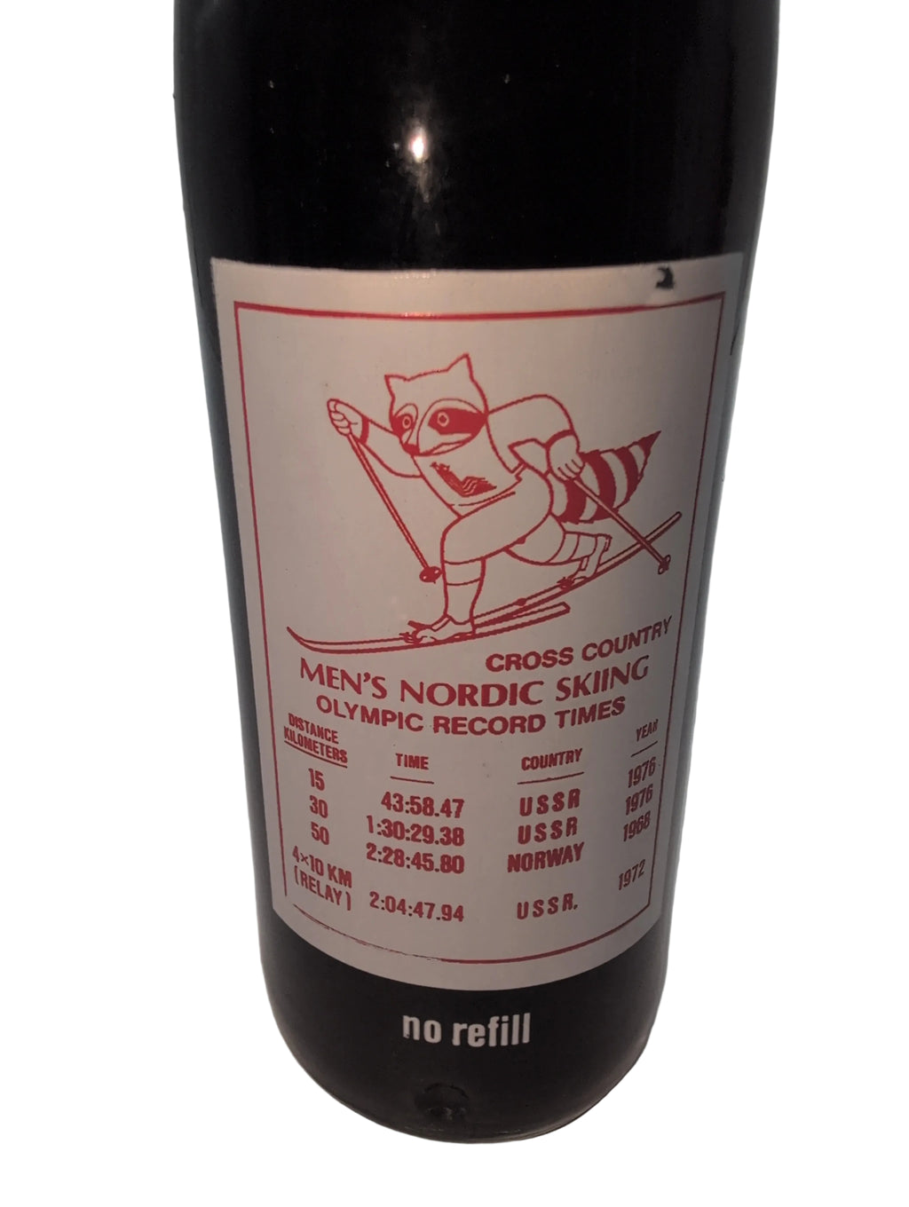 1980 WINTER OLYMPICS LAKE PLACID MEN’S NORDIC SKIING COCA-COLA BOTTLE COKE