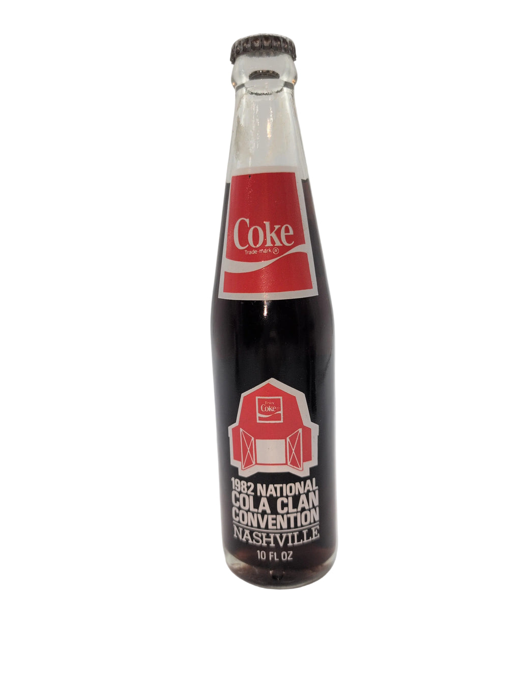 1982 NATIONAL COLA CLAN NASHVILLE 10oz COCA-COLA BOTTLE