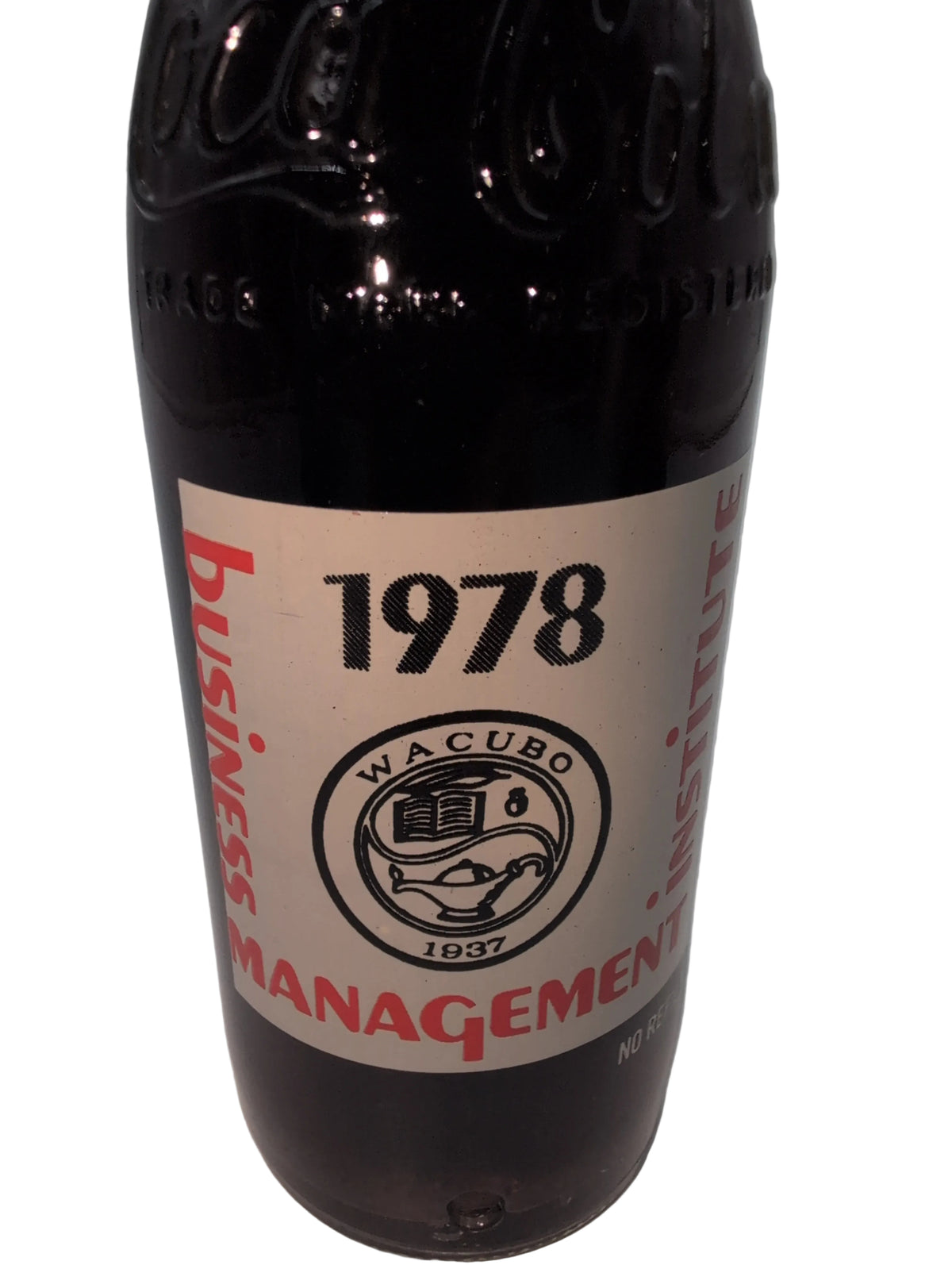 1978 75TH ANNIVERSARY BUSINESS MANAGEMENT INSTITUTE, WACUBO. COCA-COLA BOTTLE COKE