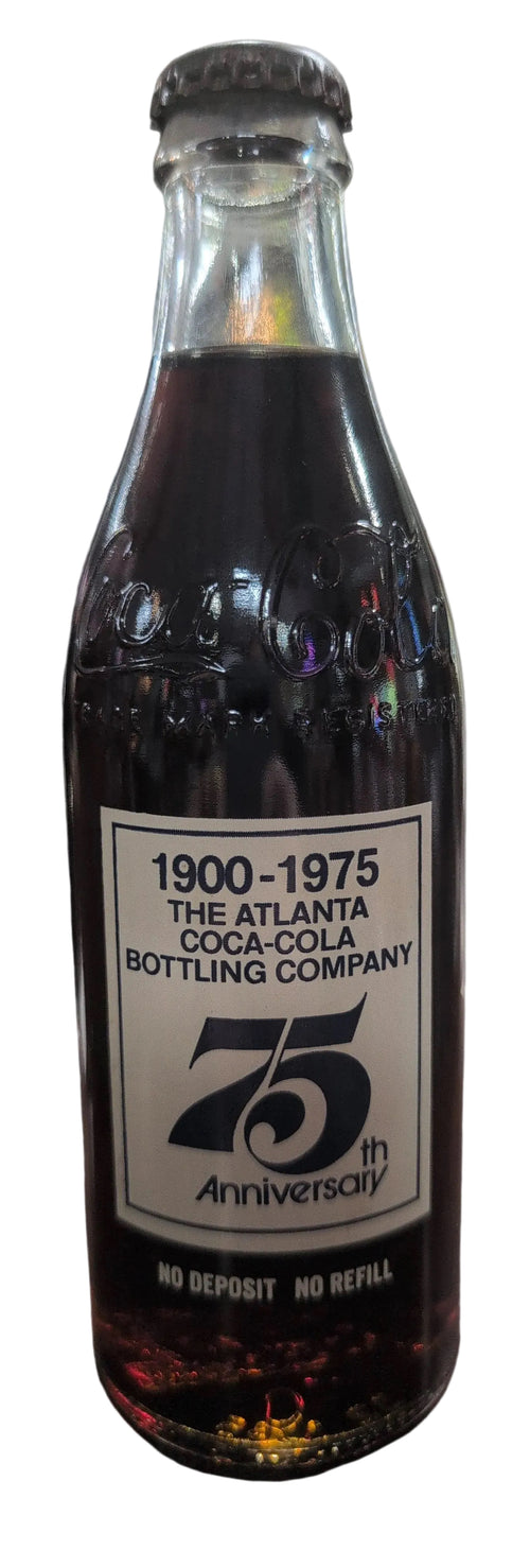 1900-1975 75th Anniversary Atlanta Bottling Company Commemorative Bottle