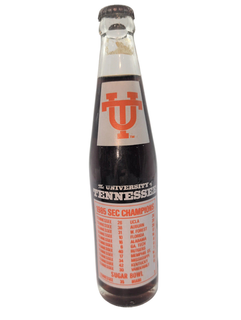 1985 Tennessee Volunteers SEC Champs Coca-Cola Bottle Coke