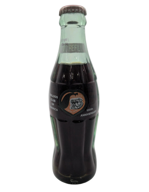 100TH ANNIVERSARY ATLANTA BULLDOG CLUB OF AMERICA COCA-COLA BOTTLE