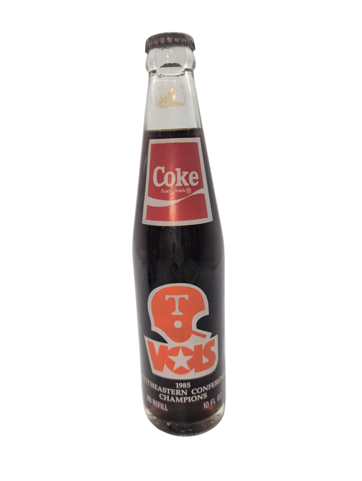 1985 Tennessee Volunteers SEC Champs Coca-Cola Bottle Coke