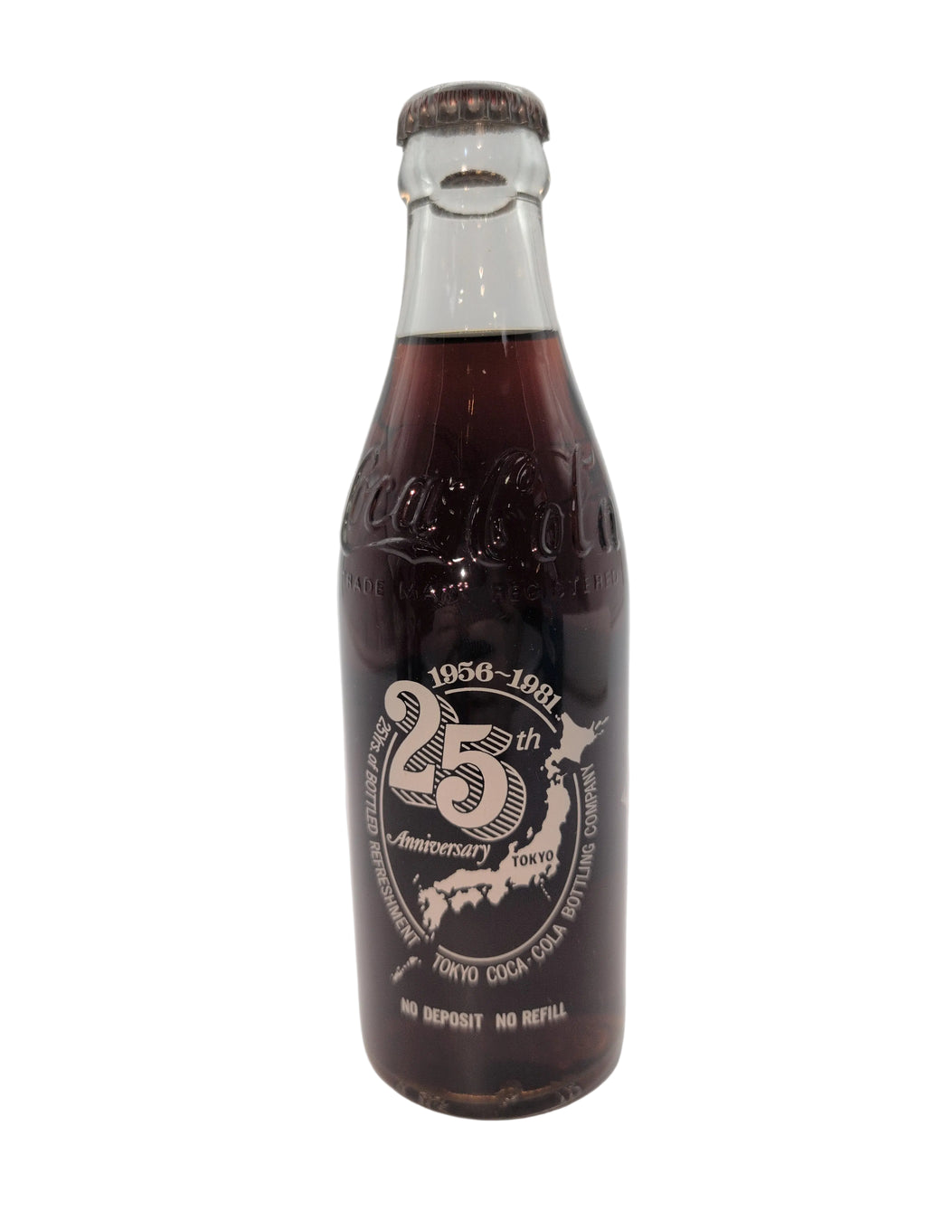 25TH ANNIVERSARY, TOKYO BOTTLING COCA-COLA BOTTLE COKE