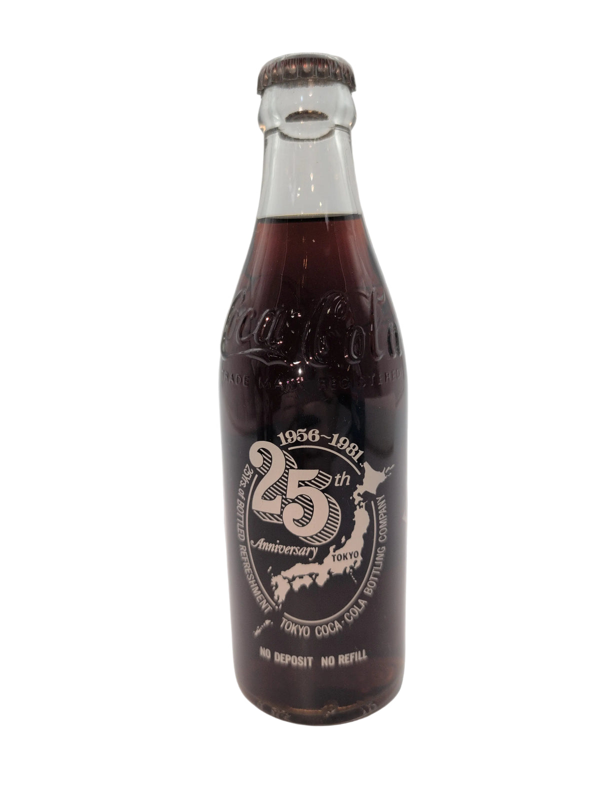 25TH ANNIVERSARY, TOKYO BOTTLING COCA-COLA BOTTLE COKE