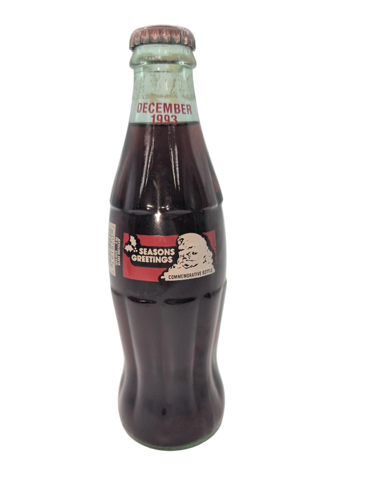 DECEMBER 1993 SEASONS GREETINGS COCA-COLA BOTTLE
