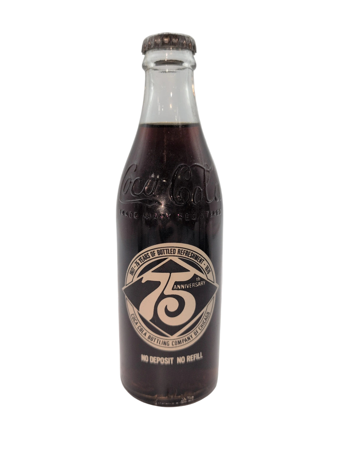 CHICAGO 75TH ANNIVERSARY 1901–76 COCA-COLA BOTTLE COKE