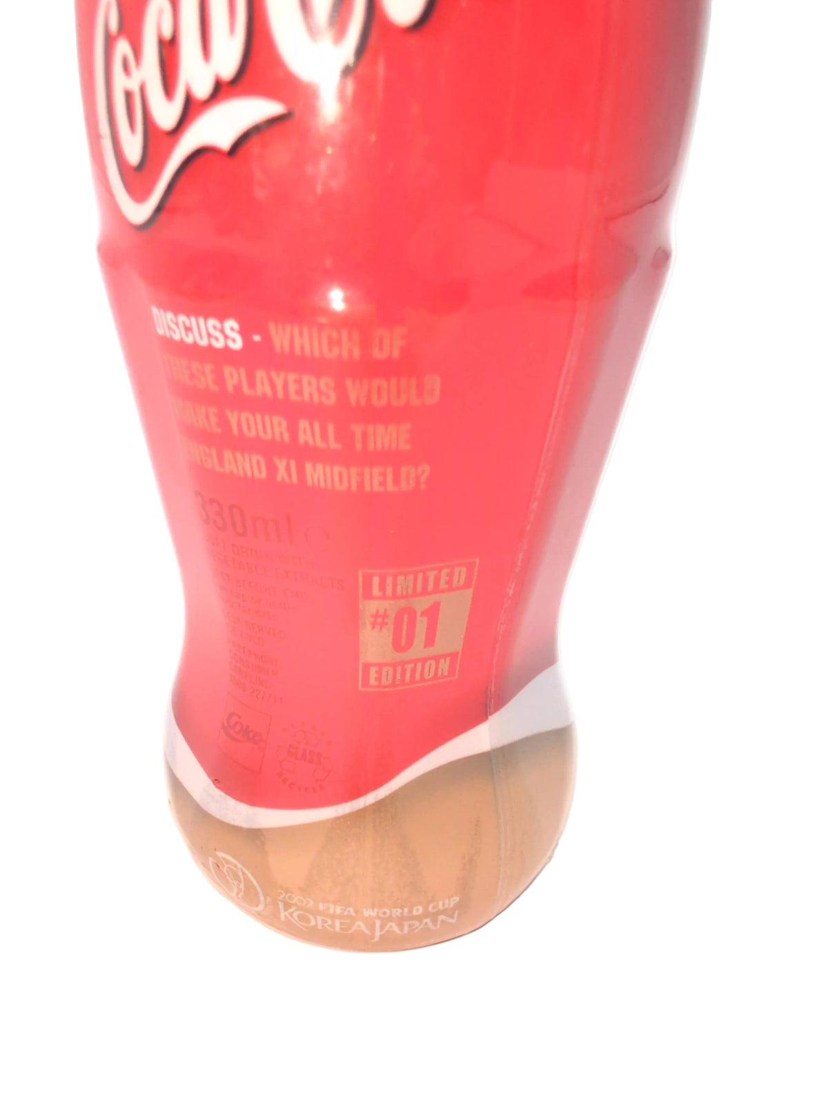 2002 FIFA WORLD CUP LIMITED EDITION #01 COCA-COLA BOTTLE COKE