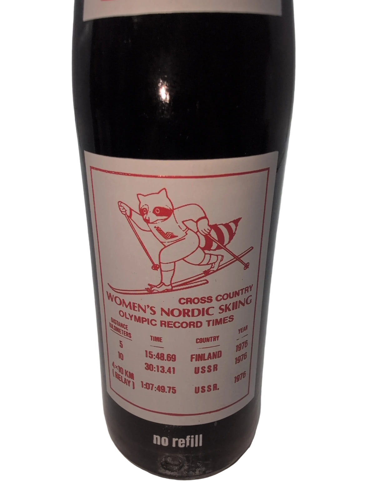 1980 WINTER OLYMPICS LAKE PLACID WOMEN’S NORDIC SKIING COCA-COLA BOTTLE