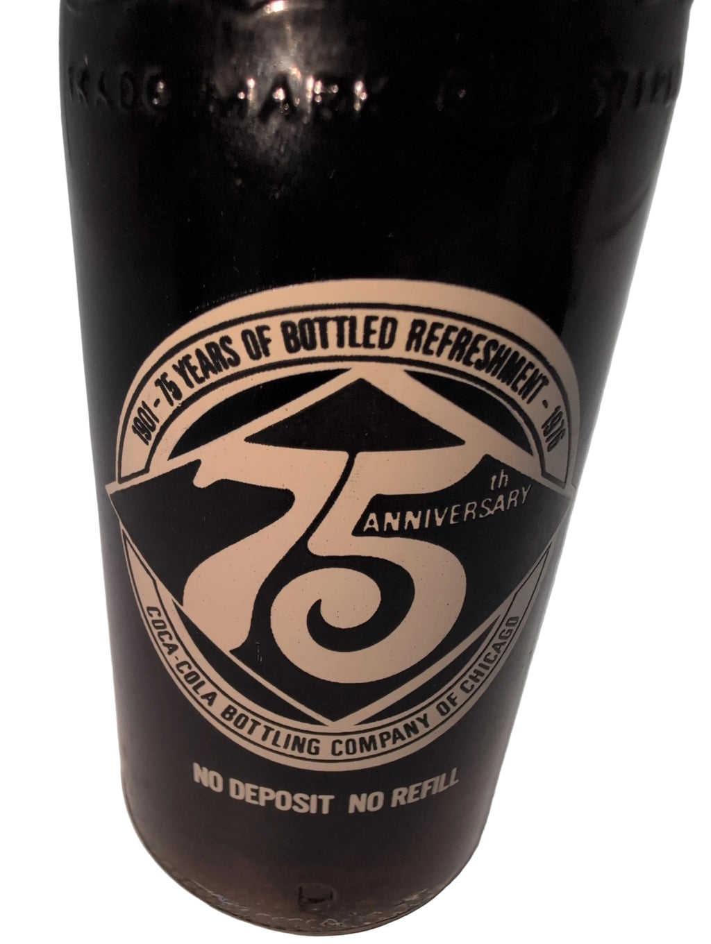 CHICAGO 75TH ANNIVERSARY 1901–76 COCA-COLA BOTTLE COKE
