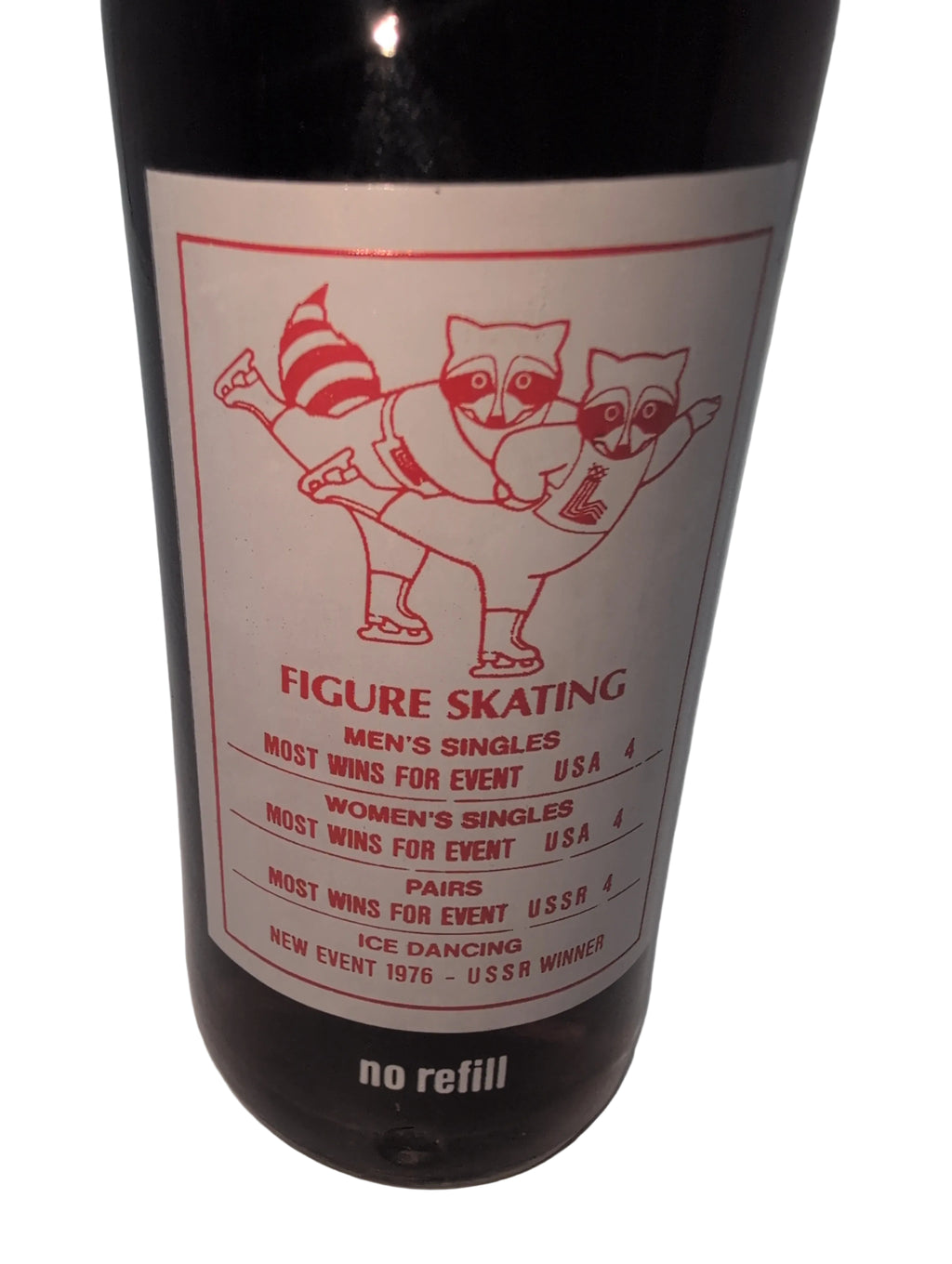 1980 WINTER OLYMPICS LAKE PLACID FIGURE SKATING COCA-COLA BOTTLE COKE