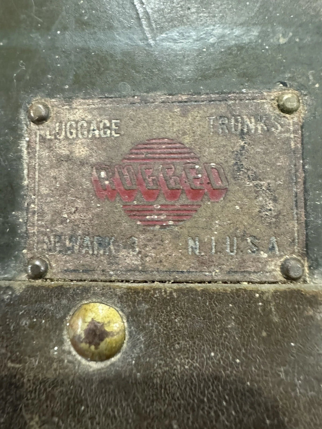 Vintage WW2 Era Military Footlocker Trunk