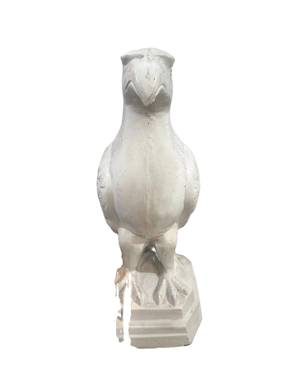 White Painted Cast Iron Eagle