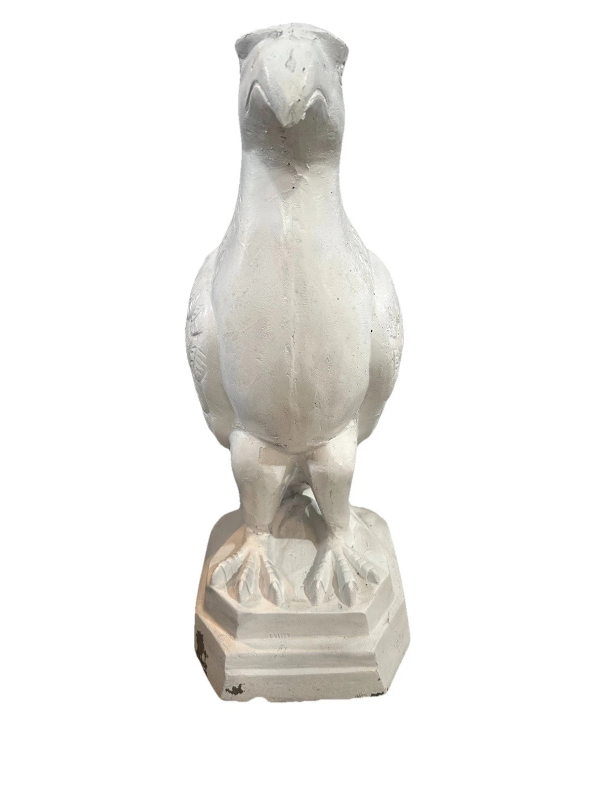 White Painted Cast Iron Eagle