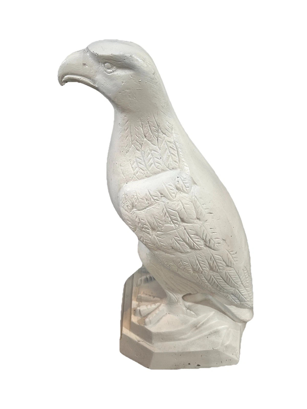White Painted Cast Iron Eagle