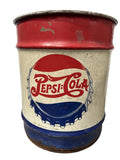 Vintage 1940's Pepsi Cola Double Dot 10g Metal Syrup Drum